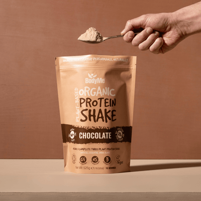 Chocolate Protein Shake Pack and Spoon - Vegan Protein Shake - BodyMe