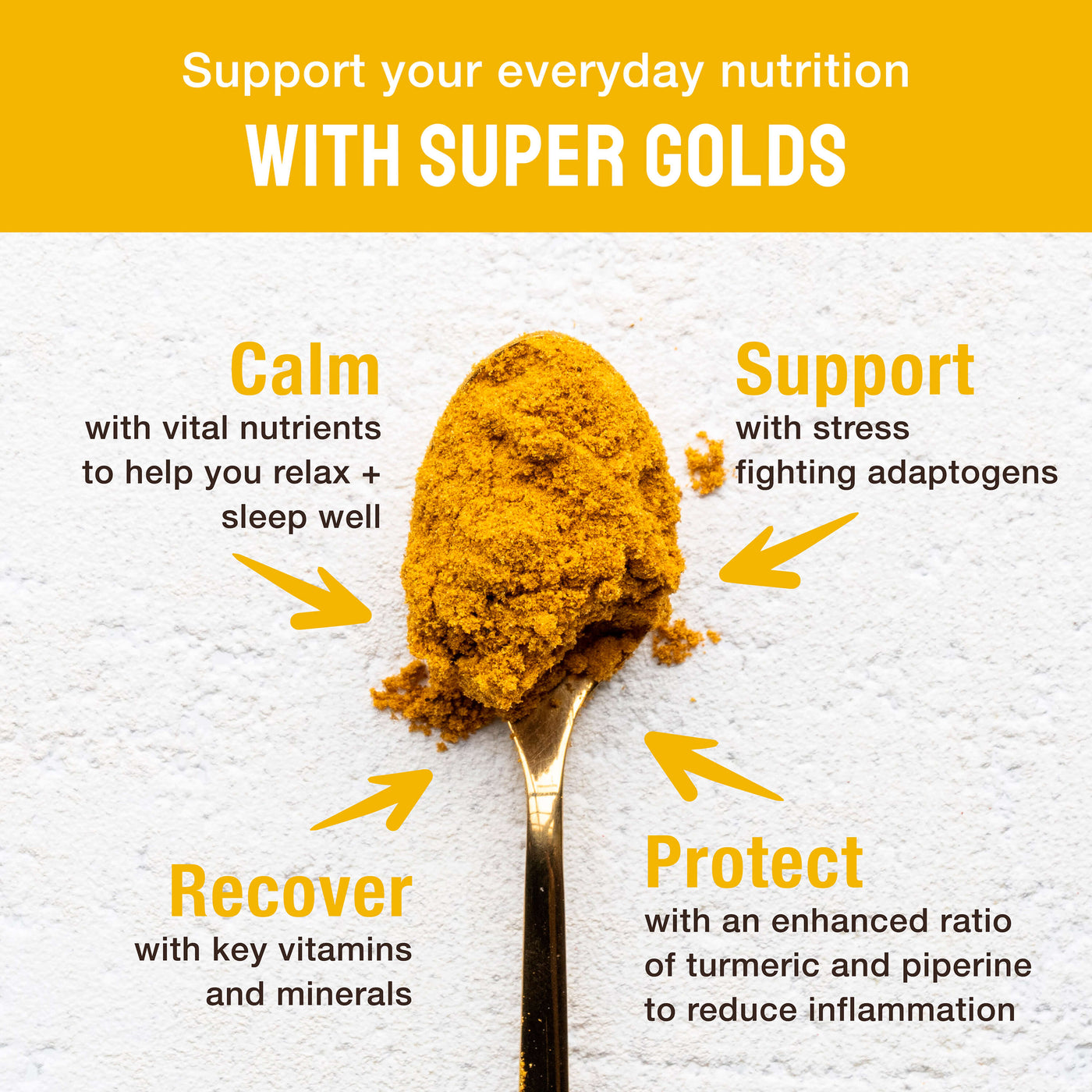 BodyMe Organic Golds Superfood Powder With Turmeric Coconut Milk Prebiotic Inulin Cinnamon Ginger Reishi Mushroom